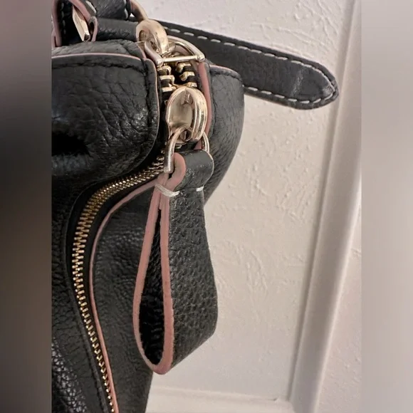 Kate Spade ♠️ Black Leather Shoulder Bag - Picture 4 of 6